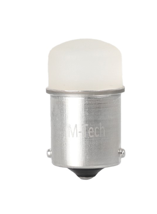 Εικόνα 1 από 2 — R5W/R10W 12V BA15s LED 9xSMD3014 ΛΕΥΚΟ (ΜΟΝΟΠΟΛΙΚΟ) BLISTER 2ΤΕΜ. M-TECH