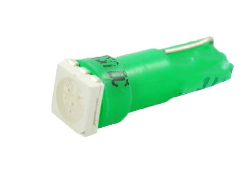 Εικόνα 1 από 2 — T5 12V W2x4,6d LED 1xSMD5050 ΠΡΑΣΙΝΟ (ΚΑΡΦΩΤΟ ΑΚΑΛΥΚΟ) BLISTER 2ΤΕΜ. M-TECH