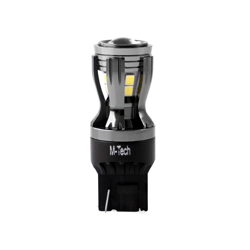 Εικόνα 1 από 2 — W21W (T20) 12/24V W3x16d 3,3W 14xSMD LED ΛΕΥΚΟ CAN-BUS  BLISTER
