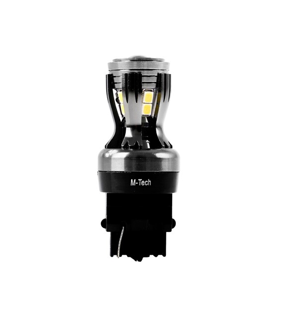 Εικόνα 2 από 2 — P27W 3156 12/24V W2.5x16d 3,3W 14xSMD LED ΛΕΥΚΟ CANBUS BLISTER  M-TECH – 1ΤΕΜ.