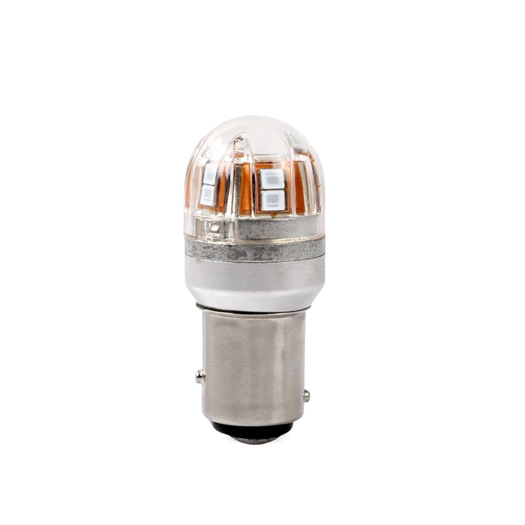 Εικόνα 1 από 2 — P21/5W 12/24V BAY15d 15xSMD2835 LED ΚΟΚΚΙΝΟ CAN-BUS BLISTER   M-TECH – 1 ΤΕΜ.