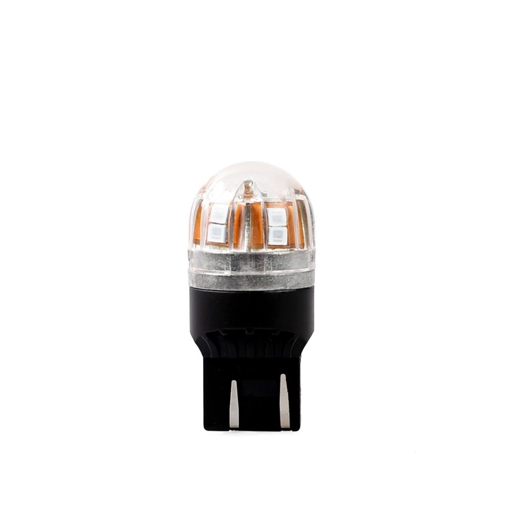 Εικόνα 1 από 2 — W21/5W (T20) 12/24V W3x16q 15xSMD2835 LED ΚΟΚΚΙΝΟ CAN-BUS BLISTER M-TECH – 1 ΤΕΜ.