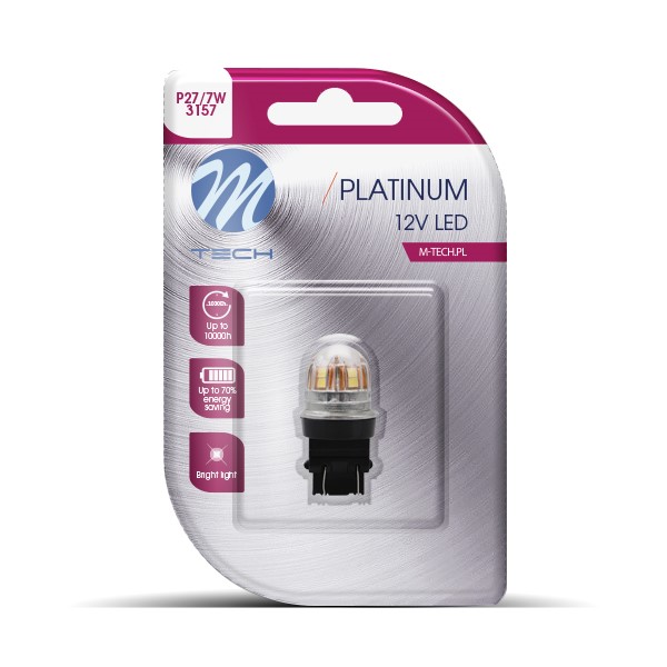 Εικόνα 1 από 1 — P27/7W 3157 12/24V W2.5x16q 2,8W 15xSMD LED ΛΕΥΚΟ CANBUS BLISTER M-TECH – 1ΤΕΜ.