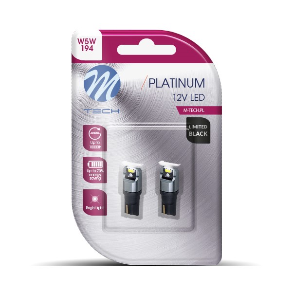 Εικόνα 2 από 2 — T10 W5W 12/24V W2,1×9,5d 4xSMD1616 CAN-BUS ΛΕΥΚΟ (ΚΑΡΦΩΤΟ ΑΚΑΛΥΚΟ) LIMITED BLACK 2ΤΕΜ. M-TECH
