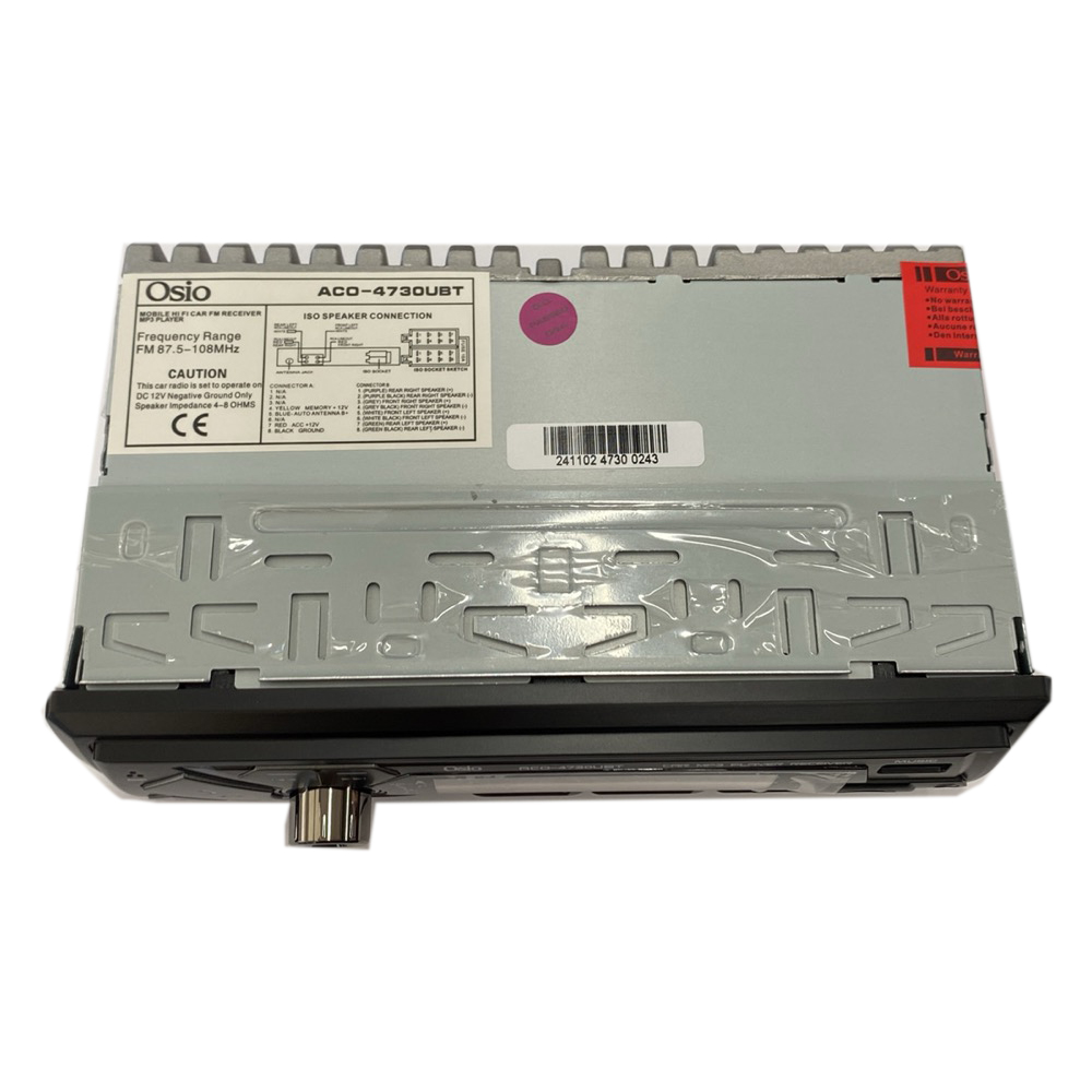 Εικόνα 2 από 3 — RADIO 1 DIN DUAL USB/FM/MSD/MP3/WMA/BLUETOOTH 200W ΜΕ ΕΠΙΛΟΓΗ ΦΩΤΙΣΜΟΥ 7 ΧΡΩΜΑΤΩΝ & ΧΕΙΡΙΣΤΗΡΙΟ OSIO – 1 τεμ.