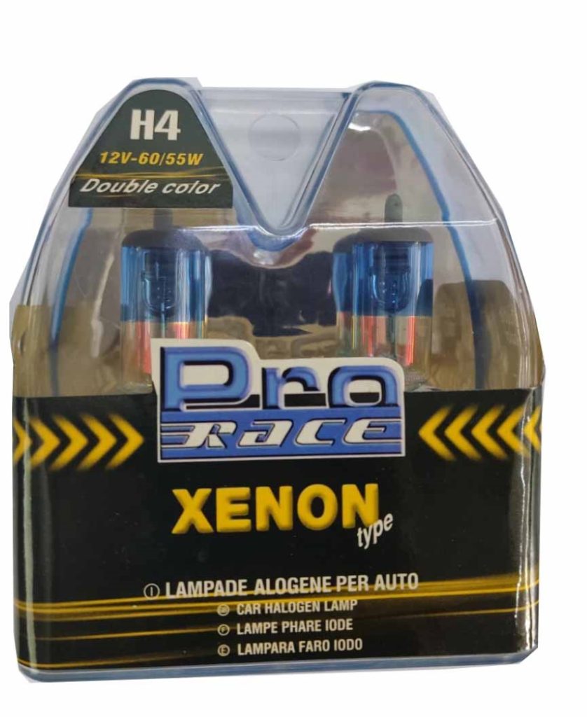 Εικόνα 1 από 2 — H4 12V 60/55W P43t RAINBOW BLUΕ ΤΥΠΟΥ XENON PRO-RACE –  2 ΤΕΜ.