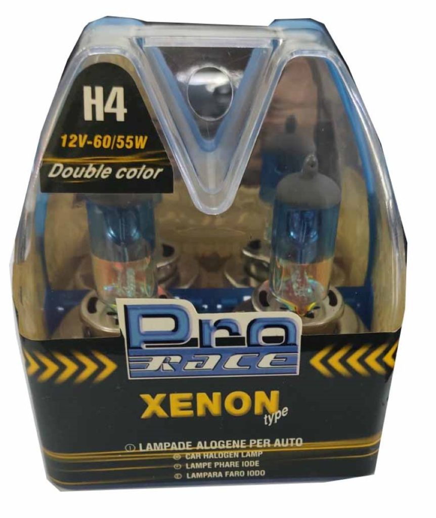 Εικόνα 2 από 2 — H4 12V 60/55W P43t RAINBOW BLUΕ ΤΥΠΟΥ XENON PRO-RACE –  2 ΤΕΜ.