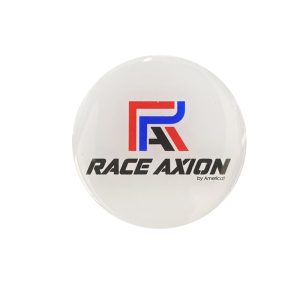 Race Axion - Αυτοκόλλητα Ζαντών Σμάλτου διάσταση 5cm χρώμα Λευκό/Μπλε/Κόκκινο/Black Για Επιβατικά Αυτοκίνητα - 4 τεμ.