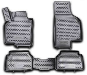 ΠΑΤΑΚΙΑ ΣΕ ΣΚΑΦΗ TPE ΛΑΣΤΙΧΟ ΓΙΑ VW TIGUAN 12/2007-2016 ΣΕ ΜΑΥΡΟ ΧΡΩΜΑ NOVLINE - 4 ΤΕΜ.
