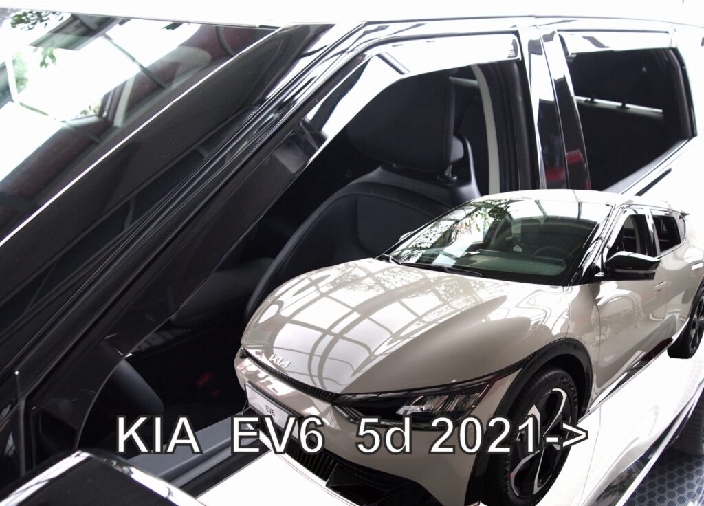 Εικόνα 1 από 5 — ΑΝΕΜΟΘΡΑΥΣΤΕΣ ΓΙΑ KIA EV6 5D 2021+ ΣΕΤ ΑΥΤΟΚΙΝΗΤΟΥ ΑΠΟ ΕΥΚΑΜΠΤΟ ΦΙΜΕ ΠΛΑΣΤΙΚΟ HEKO – 4 ΤΕΜ.