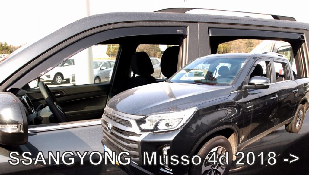 Εικόνα 1 από 6 — ΑΝΕΜΟΘΡΑΥΣΤΕΣ ΓΙΑ SSANGYONG MUSSO 4D 2018+  ΣΕΤ ΑΥΤΟΚΙΝΗΤΟΥ ΑΠΟ ΕΥΚΑΜΠΤΟ ΦΙΜΕ ΠΛΑΣΤΙΚΟ HEKO – 4 ΤΕΜ.