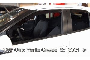 ΑΝΕΜΟΘΡΑΥΣΤΕΣ ΓΙΑ TOYOTA YARIS CROSS 5D 2021+ ΣΕΤ ΑΥΤΟΚΙΝΗΤΟΥ ΑΠΟ ΕΥΚΑΜΠΤΟ ΦΙΜΕ ΠΛΑΣΤΙΚΟ HEKO - 4 ΤΕΜ.