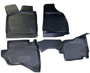 ΠΑΤΑΚΙΑ ΣΕ ΣΚΑΦΗ TPE ΛΑΣΤΙΧΟ ΓΙΑ FORD RANGER 2007-2011 ΣΕ ΜΑΥΡΟ ΧΡΩΜΑ ΜΕ ΔΙΑΤΡΗΤΑ ΚΟΥΜΠΩΜΑΤΑ NOVLINE - 4 ΤΕΜ.