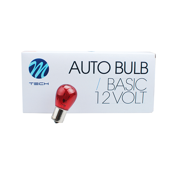 Εικόνα 2 από 2 — P21W 12V 21W BA15s ΜΟΝΟΠΟΛΙΚΟ ΚΟΚΚΙΝΟ DYED-GLASS ΚΟΥΤΙ 10ΤΕΜ.