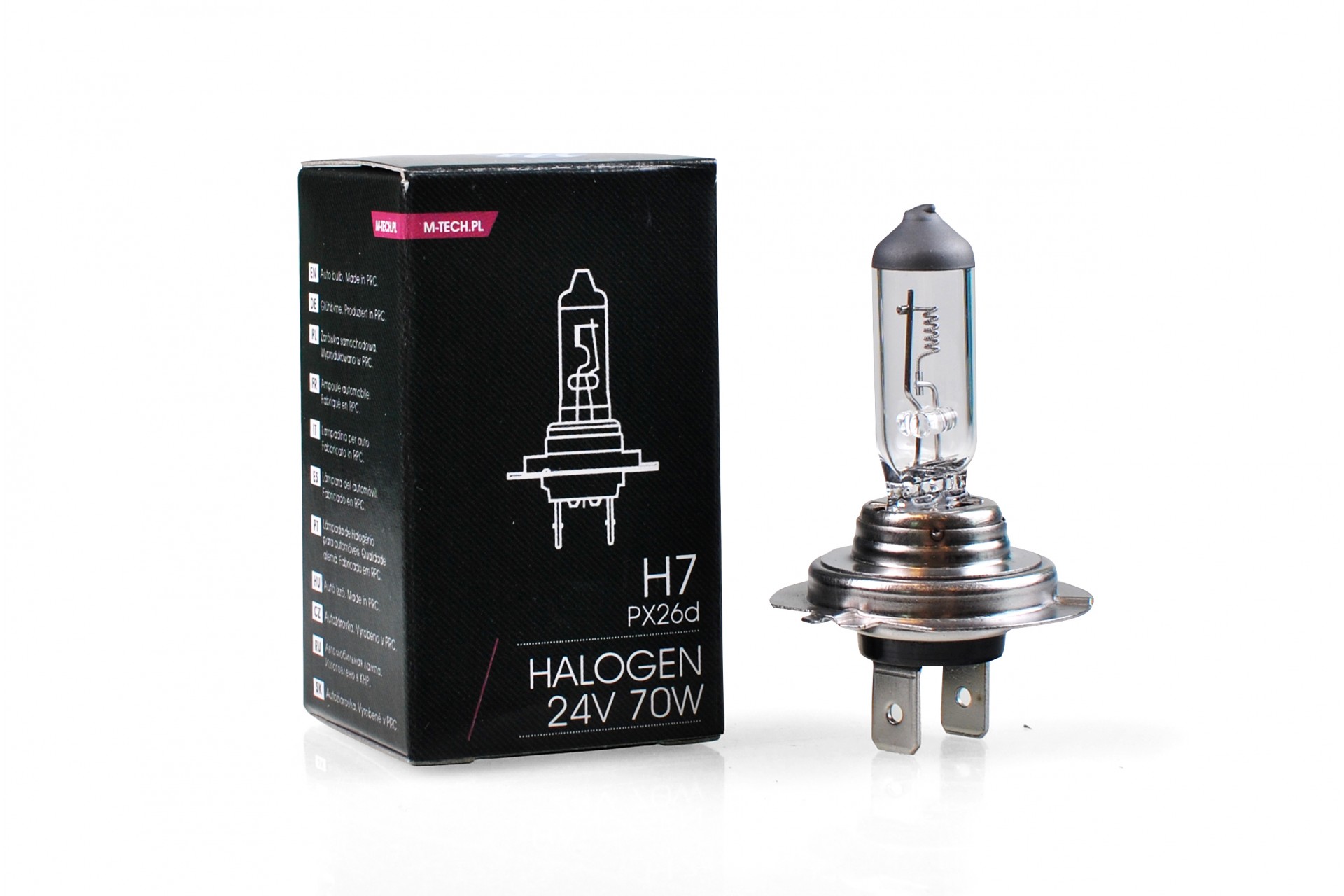 Εικόνα 1 από 3 — H7 24V 70W PX26d STANDARD ΑΛΟΓΟΝΟΥ ΚΟΥΤΙ 1ΤΕΜ. M-TECH