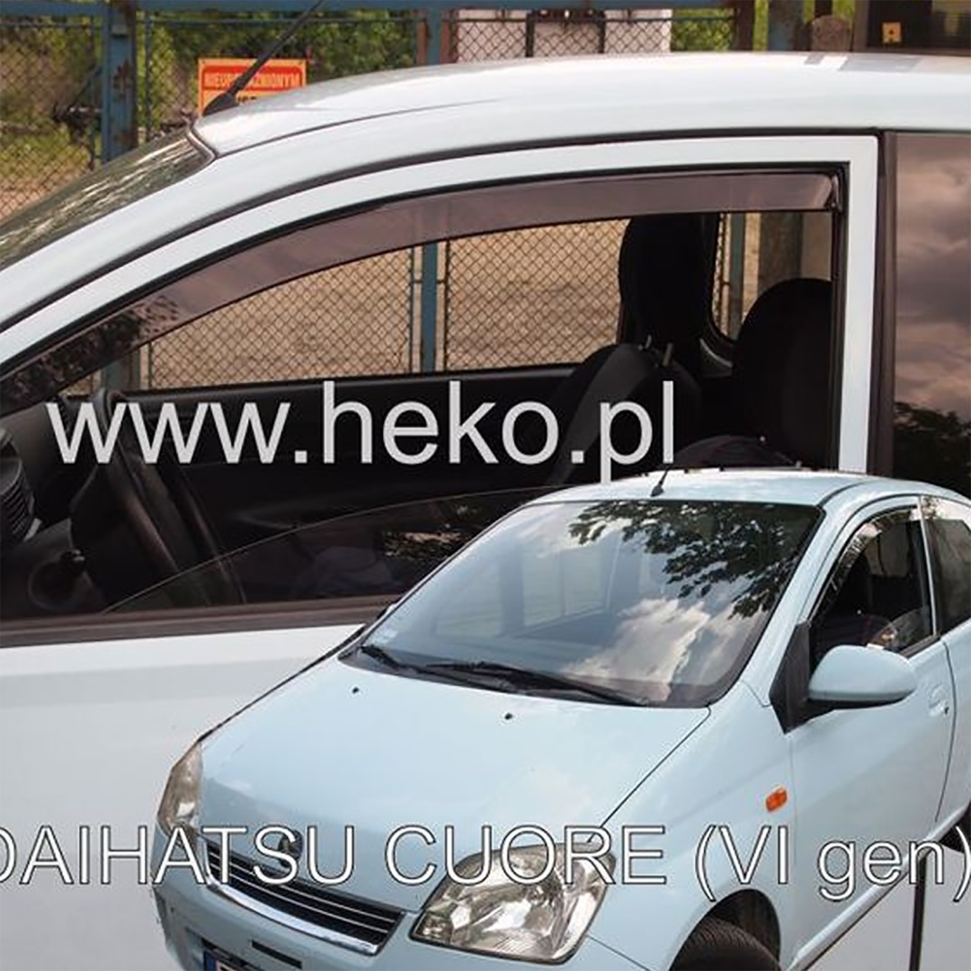 Εικόνα 1 από 5 — ΑΝΕΜΟΘΡΑΥΣΤΕΣ ΓΙΑ DAIHATSU CUORE 6 3D L251 2003-2007 ΖΕΥΓΑΡΙ ΑΠΟ ΕΥΚΑΜΠΤΟ ΦΙΜΕ ΠΛΑΣΤΙΚΟ HEKO – 2 ΤΕΜ.