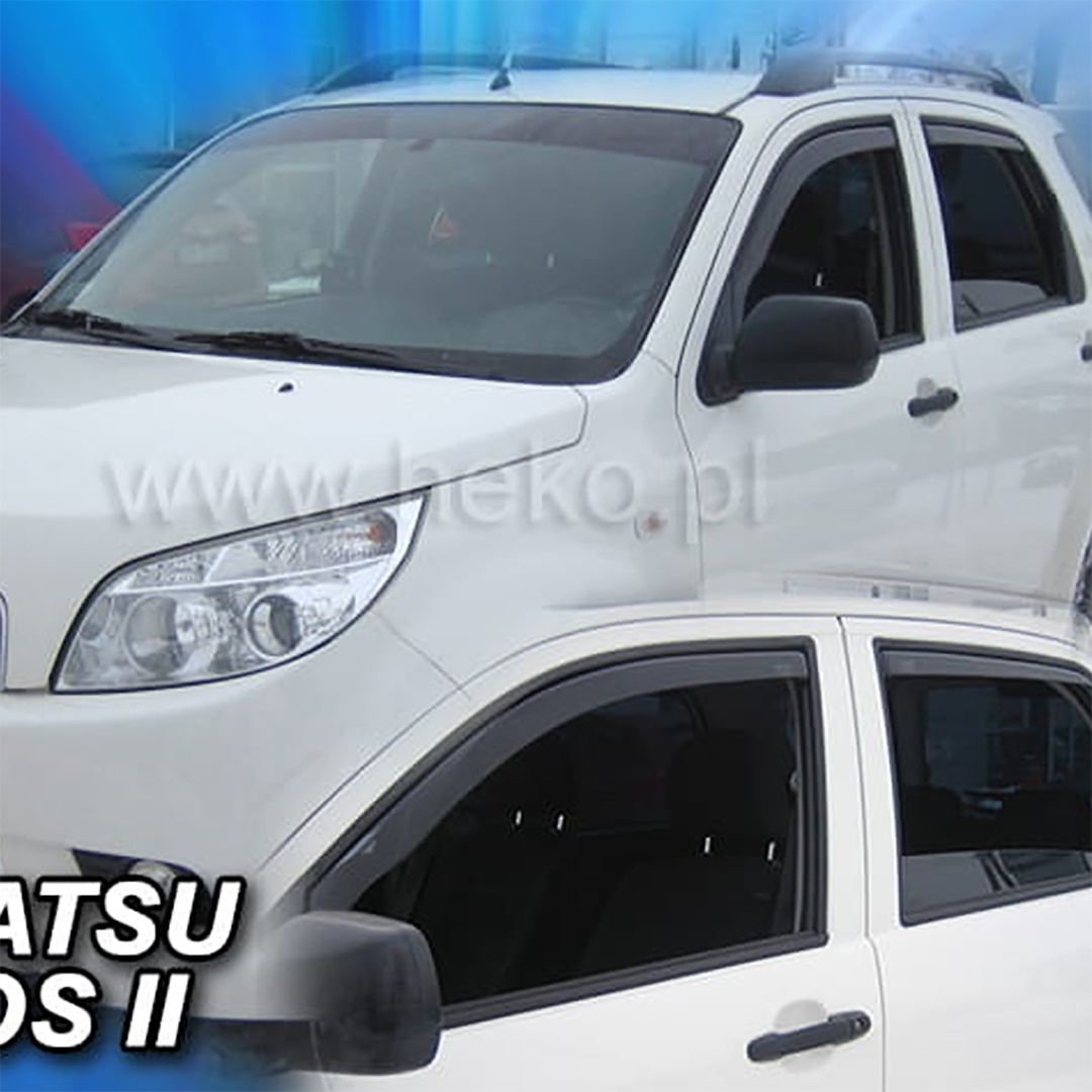 Εικόνα 1 από 5 — ΑΝΕΜΟΘΡΑΥΣΤΕΣ ΓΙΑ DAIHATSU TERIOS 2 5D 2006-2013 ΖΕΥΓΑΡΙ ΑΠΟ ΕΥΚΑΜΠΤΟ ΦΙΜΕ ΠΛΑΣΤΙΚΟ HEKO – 2 ΤΕΜ.