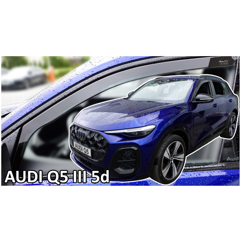 Εικόνα 1 από 4 — ΑΝΕΜΟΘΡΑΥΣΤΕΣ ΓΙΑ AUDI Q5 3 (GU) 5D 2024+ ΖΕΥΓΑΡΙ ΑΠΟ ΕΥΚΑΜΠΤΟ ΦΙΜΕ ΠΛΑΣΤΙΚΟ HEKO – 2 ΤΕΜ