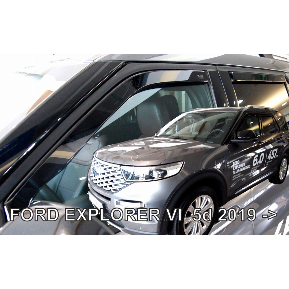 Εικόνα 1 από 4 — ΑΝΕΜΟΘΡΑΥΣΤΕΣ ΓΙΑ FORD EXPLORER EV 5D (ΗΛΕΚΤΡΙΚΟ) 2023+ ΖΕΥΓΑΡΙ ΑΠΟ ΕΥΚΑΜΠΤΟ ΦΙΜΕ ΠΛΑΣΤΙΚΟ HEKO – 2 ΤΕΜ.