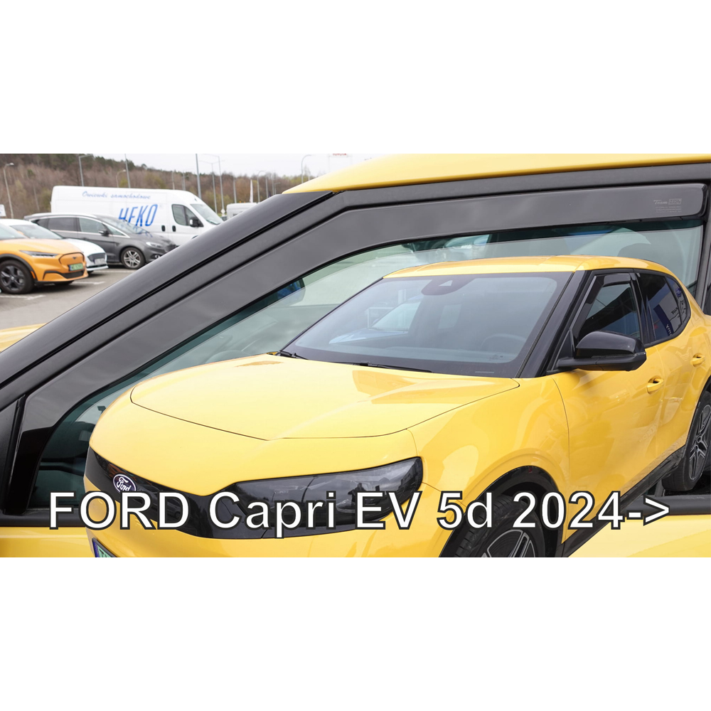 Εικόνα 1 από 4 — ΑΝΕΜΟΘΡΑΥΣΤΕΣ ΓΙΑ FORD CAPRI EV 5D 2024+ ΖΕΥΓΑΡΙ ΑΠΟ ΕΥΚΑΜΠΤΟ ΦΙΜΕ ΠΛΑΣΤΙΚΟ HEKO – 2 ΤΕΜ