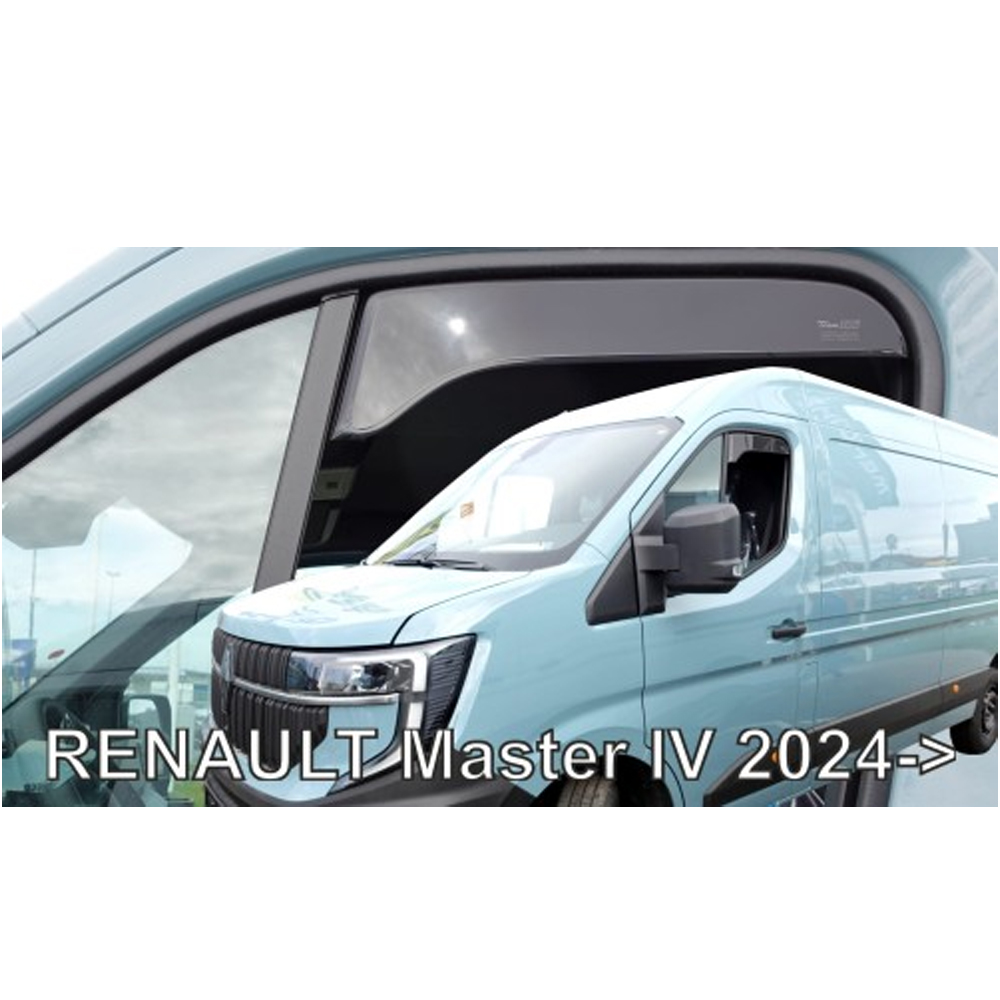 Εικόνα 1 από 4 — ΑΝΕΜΟΘΡΑΥΣΤΕΣ ΓΙΑ RENAULT MASTER IV ΚΟΝΤΟ 2024+ ΖΕΥΓΑΡΙ ΑΠΟ ΕΥΚΑΜΠΤΟ ΦΙΜΕ ΠΛΑΣΤΙΚΟ HEKO – 2 ΤΕΜ.