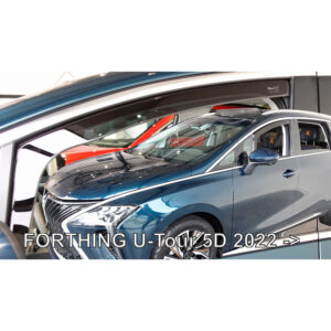 ΑΝΕΜΟΘΡΑΥΣΤΕΣ ΓΙΑ FORTHING U-TOUR 5D 2022+ ΖΕΥΓΑΡΙ ΑΠΟ ΕΥΚΑΜΠΤΟ ΦΙΜΕ ΠΛΑΣΤΙΚΟ HEKO - 2 ΤΕΜ.