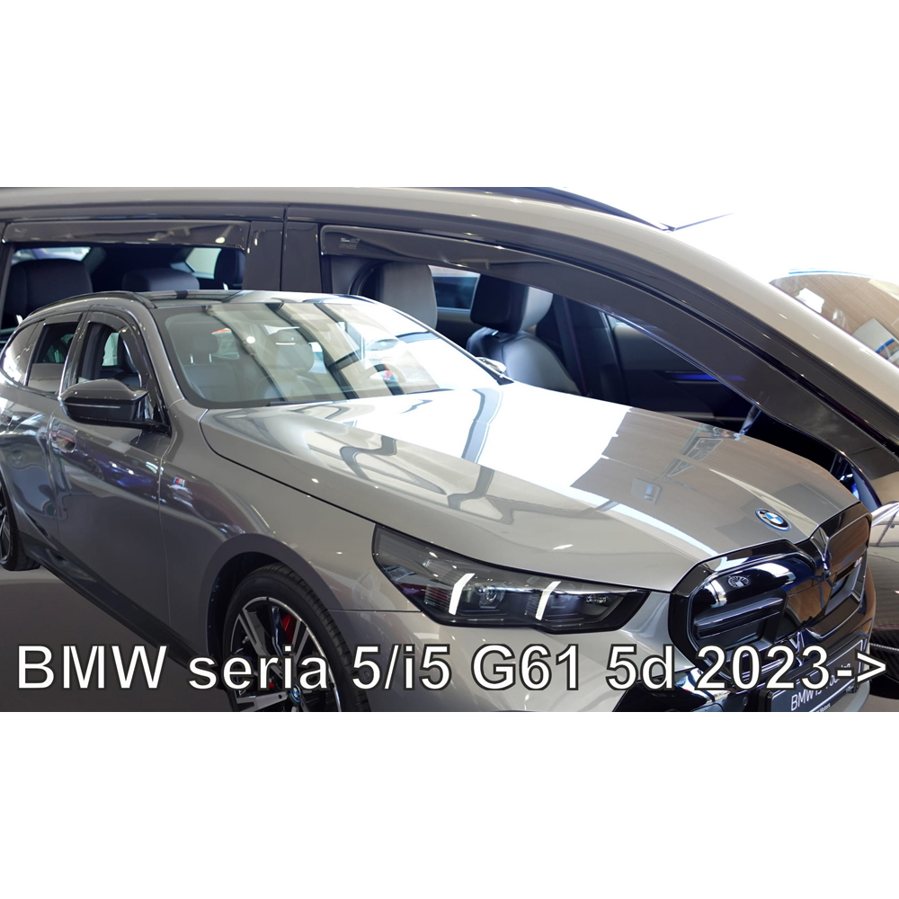 Εικόνα 1 από 6 — ΑΝΕΜΟΘΡΑΥΣΤΕΣ ΓΙΑ BMW ΣΕΙΡΑ 5 / I5 G61 5D TOURING 2023+ ΣΕΤ ΑΥΤΟΚΙΝΗΤΟΥ ΑΠΟ ΕΥΚΑΜΠΤΟ ΦΙΜΕ ΠΛΑΣΤΙΚΟ HEKO – 4 ΤΕΜ.