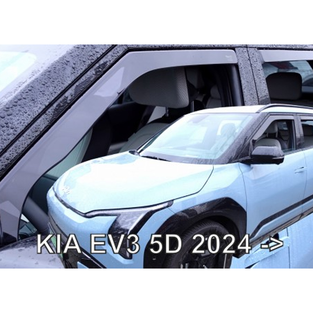 Εικόνα 1 από 5 — ΑΝΕΜΟΘΡΑΥΣΤΕΣ ΓΙΑ KIA EV3 5D 2024+ ΣΕΤ ΑΥΤΟΚΙΝΗΤΟΥ ΑΠΟ ΕΥΚΑΜΠΤΟ ΦΙΜΕ ΠΛΑΣΤΙΚΟ HEKO – 4 ΤΕΜ
