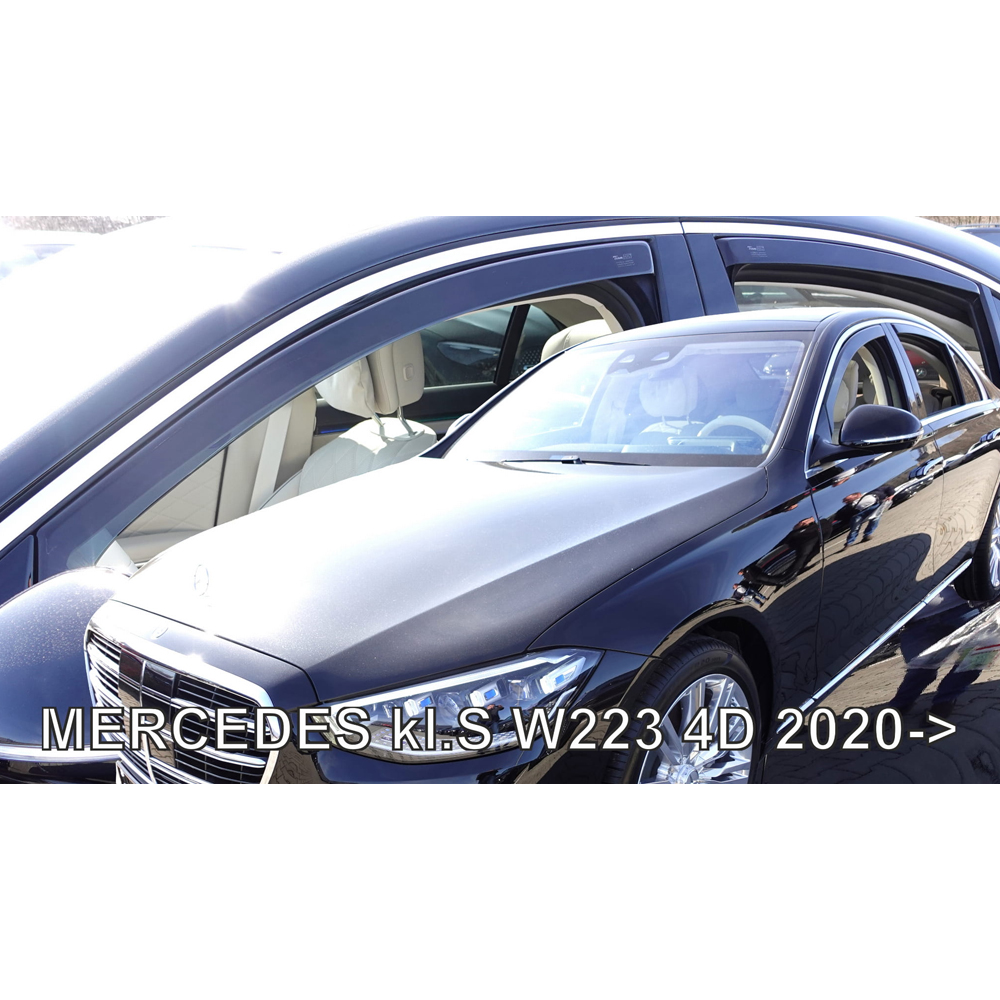 Εικόνα 1 από 5 — ΑΝΕΜΟΘΡΑΥΣΤΕΣ ΓΙΑ MERCEDES S-KLAS W223 4D 2020+ ΣΕΤ ΑΥΤΟΚΙΝΗΤΟΥ ΑΠΟ ΕΥΚΑΜΠΤΟ ΦΙΜΕ ΠΛΑΣΤΙΚΟ HEKO – 4 ΤΕΜ.