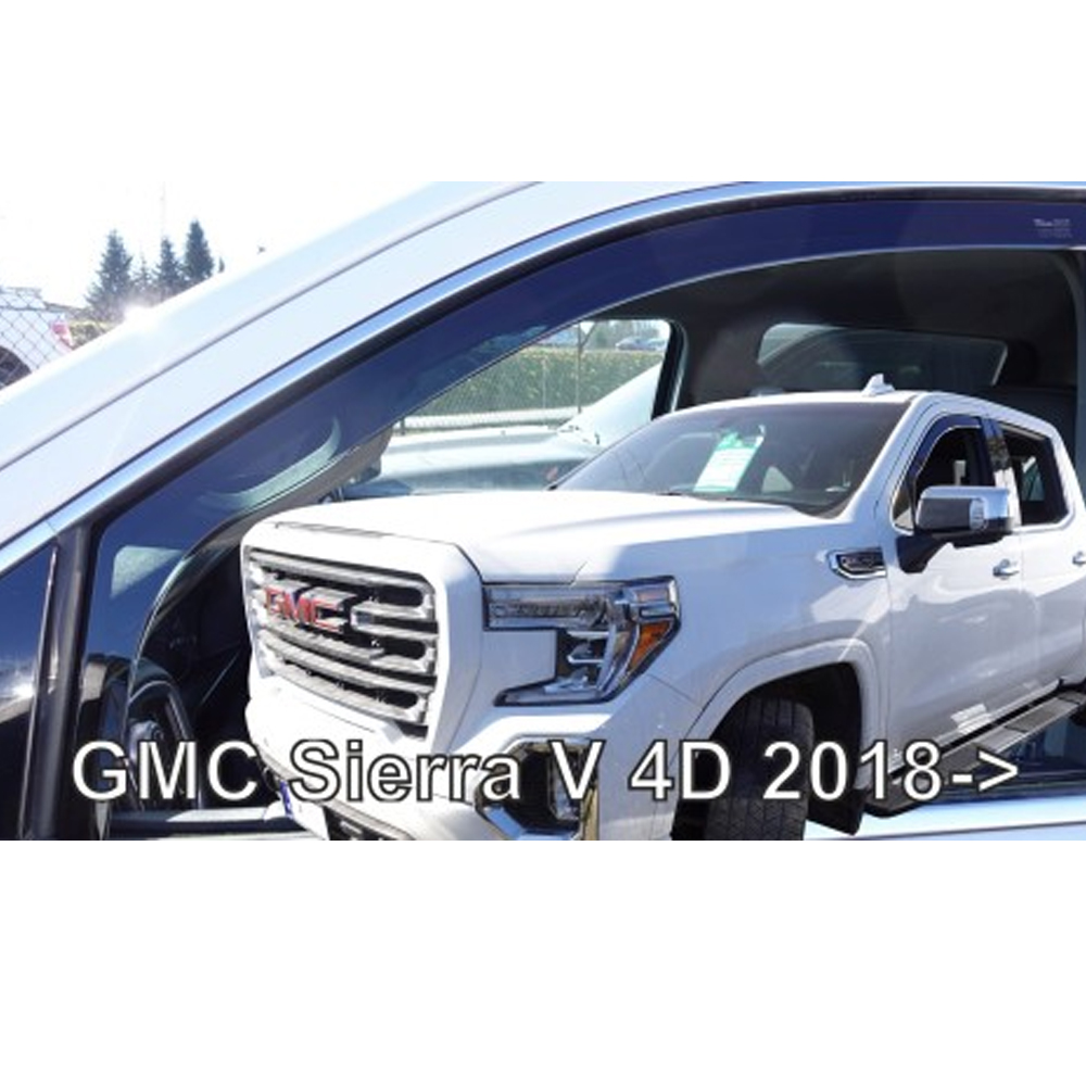 Εικόνα 1 από 4 — ΑΝΕΜΟΘΡΑΥΣΤΕΣ ΓΙΑ GMC SIERRA V 4D 2018+ ΣΕΤ ΑΥΤΟΚΙΝΗΤΟΥ ΑΠΟ ΕΥΚΑΜΠΤΟ ΦΙΜΕ ΠΛΑΣΤΙΚΟ HEKO – 4 ΤΕΜ.