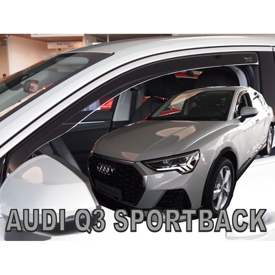 Εικόνα 1 από 5 — ΑΝΕΜΟΘΡΑΥΣΤΕΣ ΓΙΑ AUDI Q3 5D SPORTBACK 2020-2021 ΖΕΥΓΑΡΙ ΑΠΟ ΕΥΚΑΜΠΤΟ ΦΙΜΕ ΠΛΑΣΤΙΚΟ HEKO – 2 ΤΕΜ.