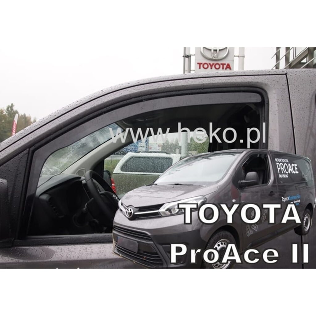 Εικόνα 3 από 8 — ΑΝΕΜΟΘΡΑΥΣΤΕΣ ΓΙΑ CITROEN JUMPY 3 / SPACETOURER / TOYOTA PROACE 2 / PEUGEOT EXPERT 3 / TRAVELLER 2016+ / OPEL VIVARO 3 2019+ ΖΕΥΓΑΡΙ VAN ΑΠΟ ΕΥΚΑΜΠΤΟ ΦΙΜΕ ΠΛΑΣΤΙΚΟ HEKO – 2 ΤΕΜ.