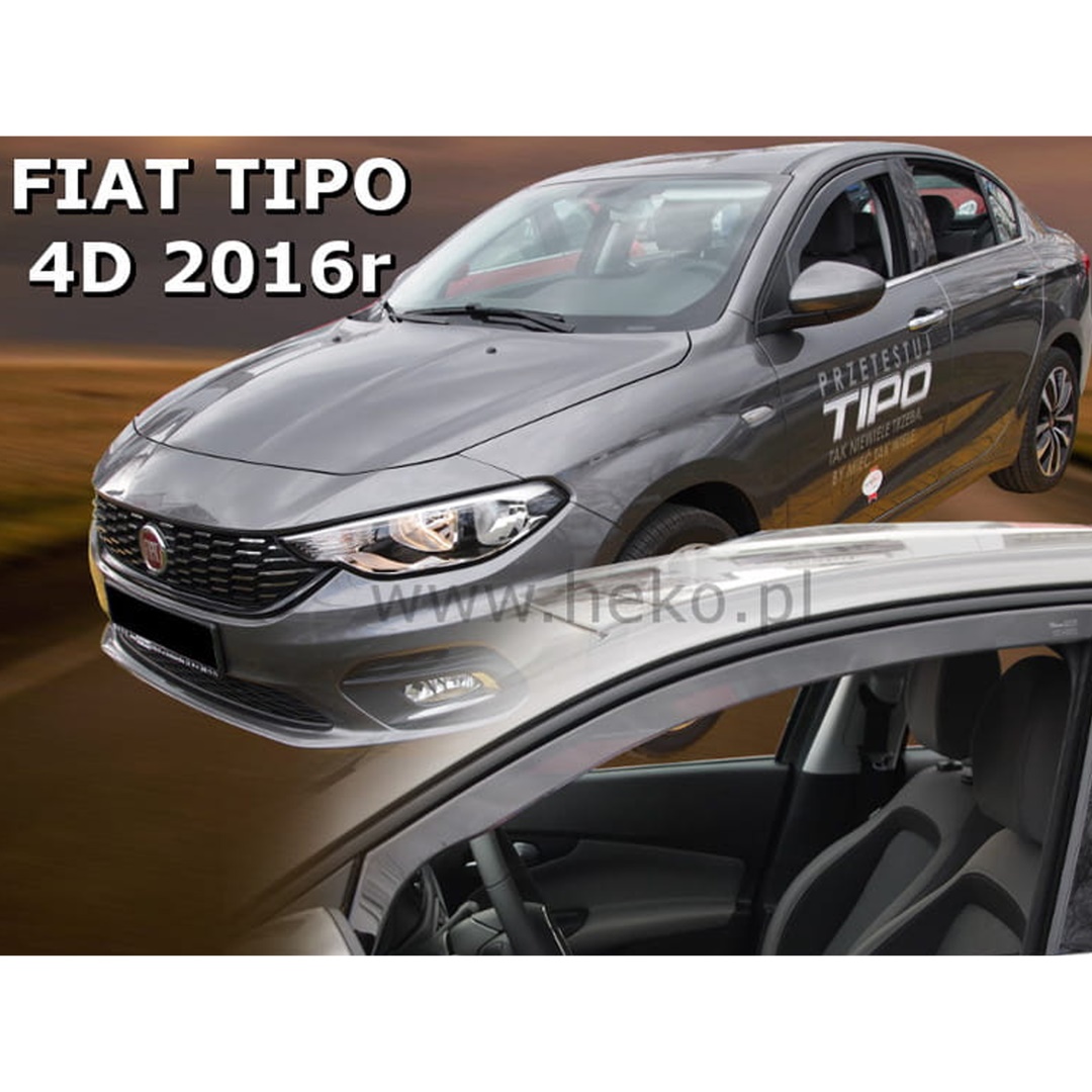Εικόνα 1 από 6 — ΑΝΕΜΟΘΡΑΥΣΤΕΣ ΓΙΑ FIAT TIPO 4D/5D SEDAN HTB WAGON 2016-2020 ΖΕΥΓΑΡΙ ΑΠΟ ΕΥΚΑΜΠΤΟ ΦΙΜΕ ΠΛΑΣΤΙΚΟ HEKO – 2 ΤΕΜ.