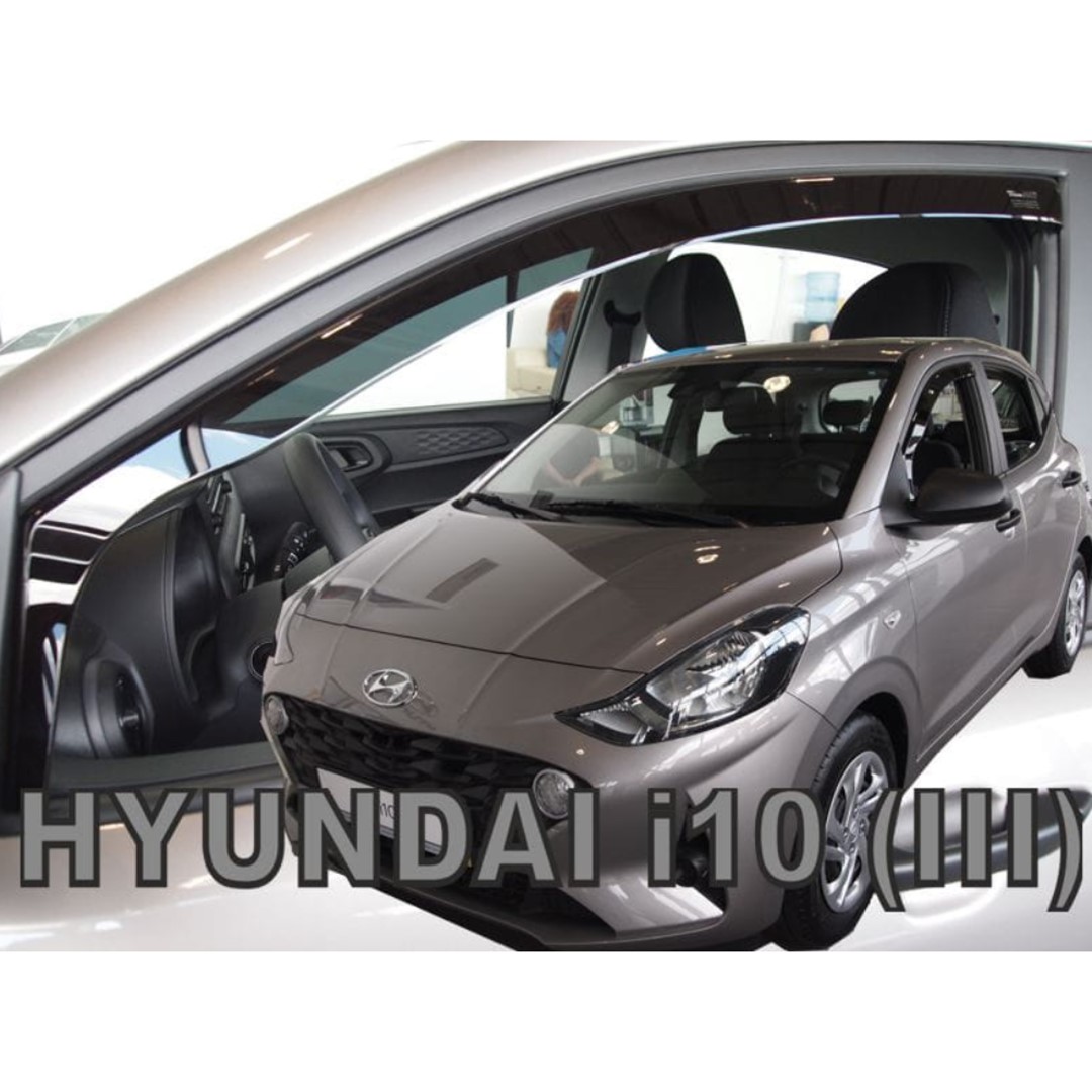 Εικόνα 1 από 5 — ΑΝΕΜΟΘΡΑΥΣΤΕΣ ΓΙΑ HYUNDAI i10 5D 2019+ ΖΕΥΓΑΡΙ ΑΠΟ ΕΥΚΑΜΠΤΟ ΦΙΜΕ ΠΛΑΣΤΙΚΟ HEKO – 2 ΤΕΜ.
