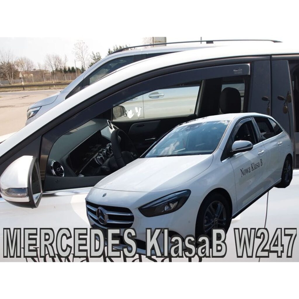 Εικόνα 1 από 5 — ΑΝΕΜΟΘΡΑΥΣΤΕΣ ΓΙΑ MERCEDES B-KLAS W247 5D 2019+ ΖΕΥΓΑΡΙ ΑΠΟ ΕΥΚΑΜΠΤΟ ΦΙΜΕ ΠΛΑΣΤΙΚΟ HEKO – 2 ΤΕΜ.
