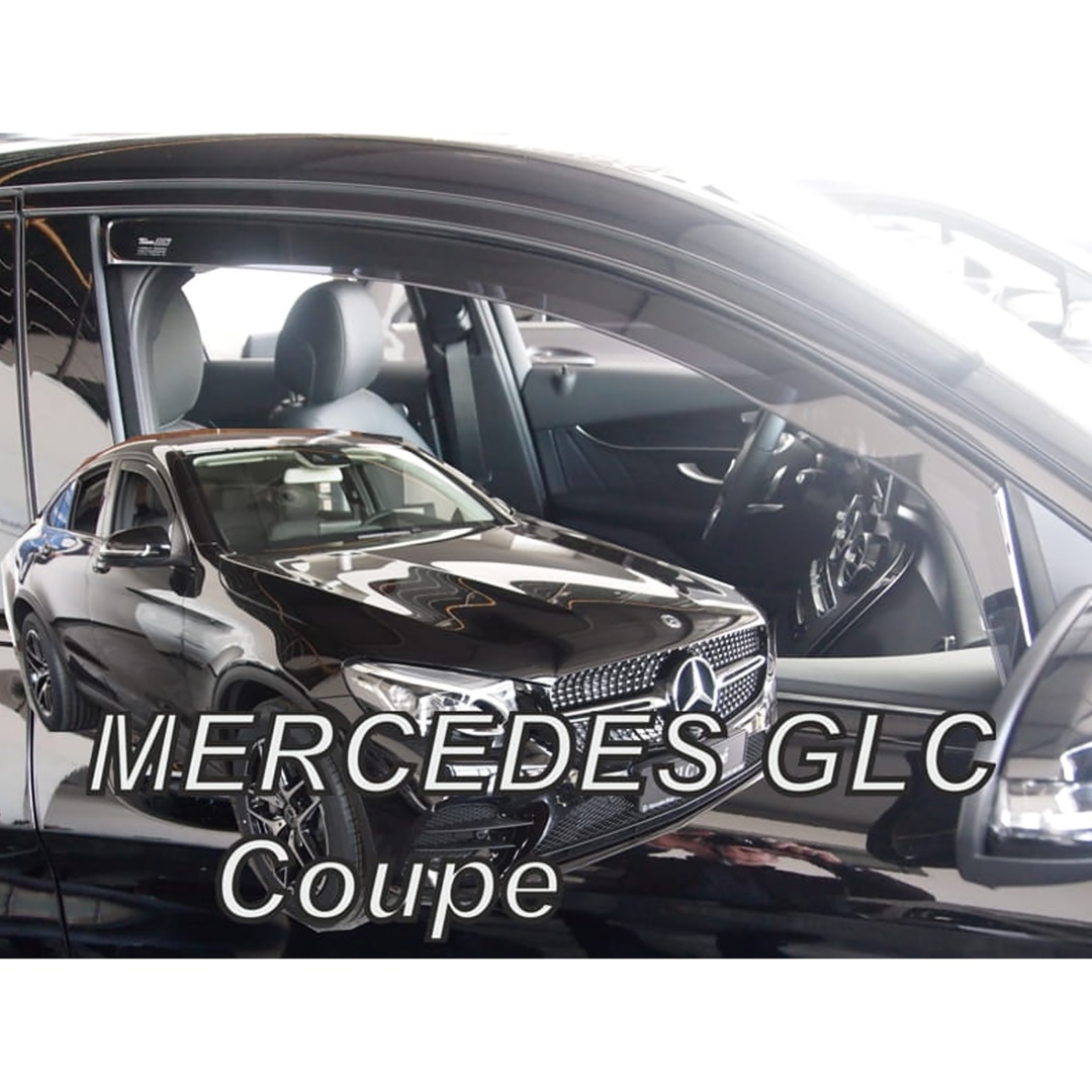 Εικόνα 1 από 5 — ΑΝΕΜΟΘΡΑΥΣΤΕΣ ΓΙΑ MERCEDES GLC COUPE C253 5D 2017+ ΖΕΥΓΑΡΙ ΑΠΟ ΕΥΚΑΜΠΤΟ ΦΙΜΕ ΠΛΑΣΤΙΚΟ HEKO – 2 ΤΕΜ.