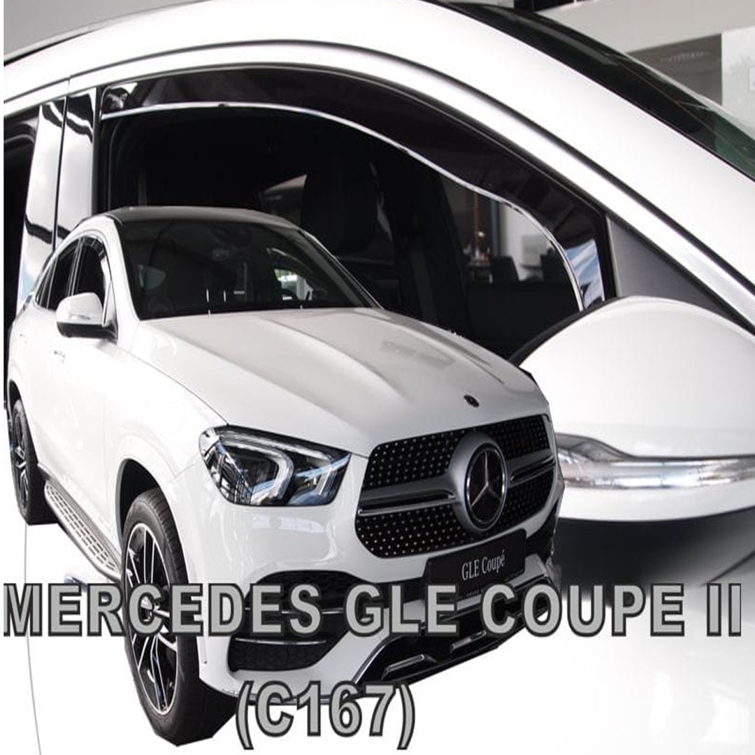 Εικόνα 1 από 5 — ΑΝΕΜΟΘΡΑΥΣΤΕΣ ΓΙΑ MERCEDES GLE COUPE C167 5D 2019+ – ΖΕΥΓΡΙ ΖΕΥΓΑΡΙ ΑΠΟ ΕΥΚΑΜΠΤΟ ΦΙΜΕ ΠΛΑΣΤΙΚΟ HEKO – 2 ΤΕΜ.