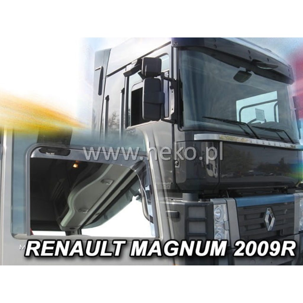 Εικόνα 1 από 5 — ΑΝΕΜΟΘΡΑΥΣΤΕΣ ΓΙΑ RENAULT MAGNUM – MAGNUM 2 ΜΕ ΦΙΝΙΣΤΡΙΝΙ 2009+ ΖΕΥΓΑΡΙ ΑΠΟ ΕΥΚΑΜΠΤΟ ΦΙΜΕ ΠΛΑΣΤΙΚΟ HEKO – 2 ΤΕΜ.