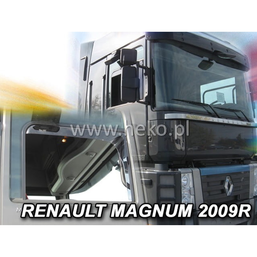 Εικόνα 1 από 5 — ΑΝΕΜΟΘΡΑΥΣΤΕΣ ΓΙΑ RENAULT MAGNUM – MAGNUM 2 ΜΕ ΦΙΝΙΣΤΡΙΝΙ 2009+ ΖΕΥΓΑΡΙ ΑΠΟ ΕΥΚΑΜΠΤΟ ΦΙΜΕ ΠΛΑΣΤΙΚΟ HEKO – 2 ΤΕΜ.