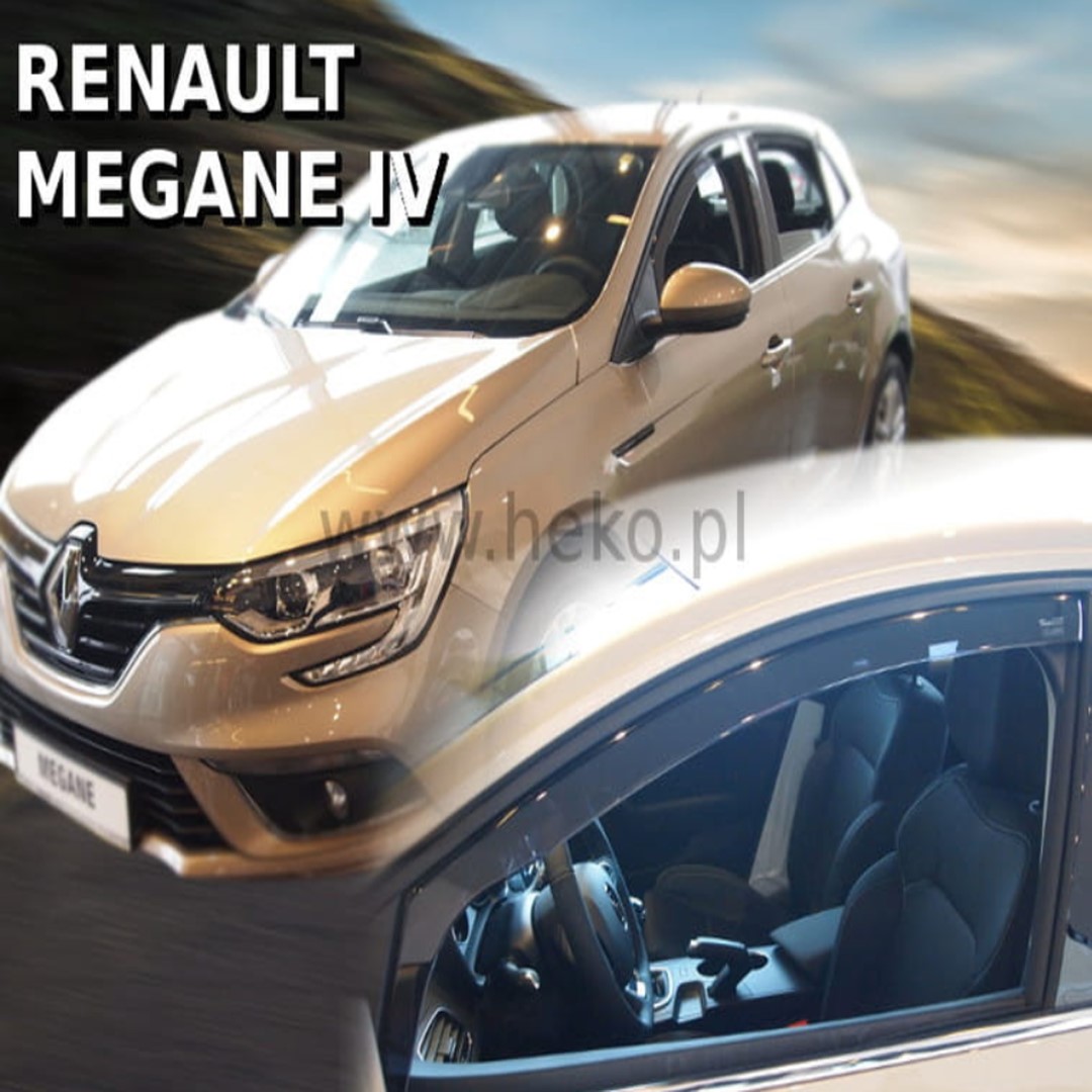 Εικόνα 1 από 7 — ΑΝΕΜΟΘΡΑΥΣΤΕΣ ΓΙΑ RENAULT MEGANE 5D 2016+ ΖΕΥΓΑΡΙ ΑΠΟ ΕΥΚΑΜΠΤΟ ΦΙΜΕ ΠΛΑΣΤΙΚΟ HEKO – 2 ΤΕΜ.