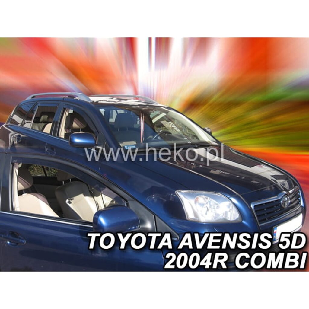 Εικόνα 1 από 5 — ΑΝΕΜΟΘΡΑΥΣΤΕΣ ΓΙΑ TOYOTA AVENSIS (T25) 4D SEDAN 2003-2009 ΖΕΥΓΑΡΙ ΑΠΟ ΕΥΚΑΜΠΤΟ ΦΙΜΕ ΠΛΑΣΤΙΚΟ HEKO – 2 ΤΕΜ.