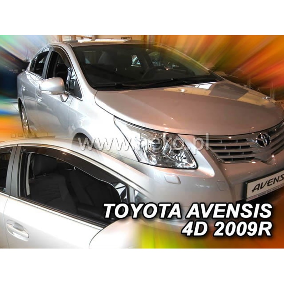 Εικόνα 1 από 5 — ΑΝΕΜΟΘΡΑΥΣΤΕΣ ΓΙΑ TOYOTA AVENSIS 4D/5D 2009+ ΖΕΥΓΑΡΙ ΑΠΟ ΕΥΚΑΜΠΤΟ ΦΙΜΕ ΠΛΑΣΤΙΚΟ HEKO – 2 ΤΕΜ.