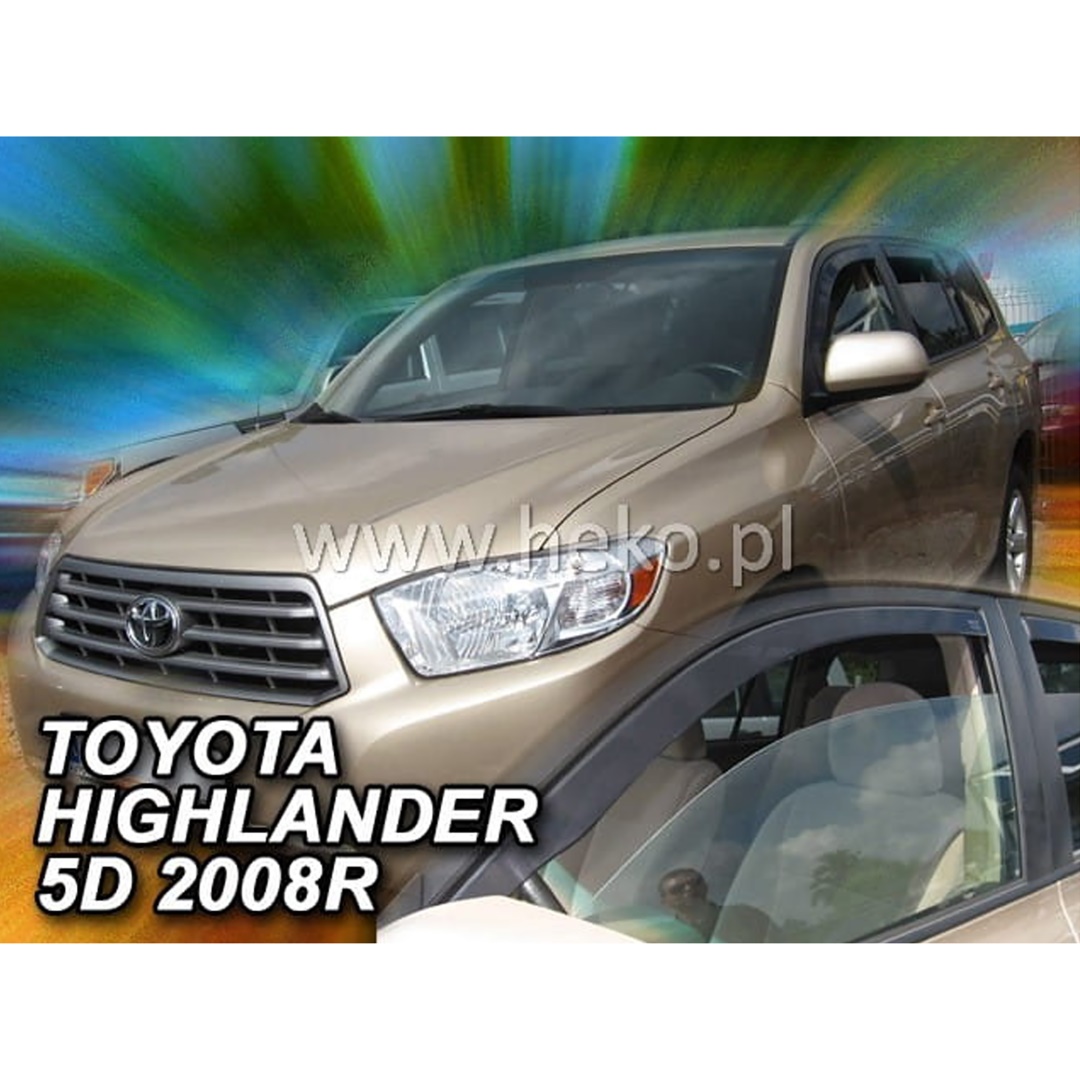 Εικόνα 1 από 5 — ΑΝΕΜΟΘΡΑΥΣΤΕΣ ΓΙΑ TOYOTA HIGHLANDER 5D 2007+ ΖΕΥΓΑΡΙ ΑΥΤΟΚΙΝΗΤΟΥ ΑΠΟ ΕΥΚΑΜΠΤΟ ΦΙΜΕ ΠΛΑΣΤΙΚΟ HEKO – 2 ΤΕΜ.