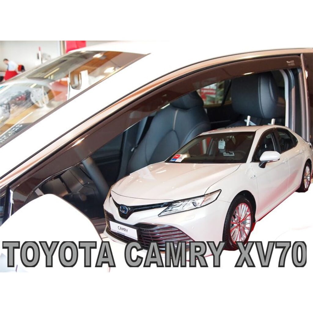Εικόνα 1 από 5 — ΑΝΕΜΟΘΡΑΥΣΤΕΣ ΓΙΑ TOYOTA CAMRY XV70 4D 2018+ ΖΕΥΓΑΡΙ ΑΠΟ ΕΥΚΑΜΠΤΟ ΦΙΜΕ ΠΛΑΣΤΙΚΟ HEKO – 2 ΤΕΜ.