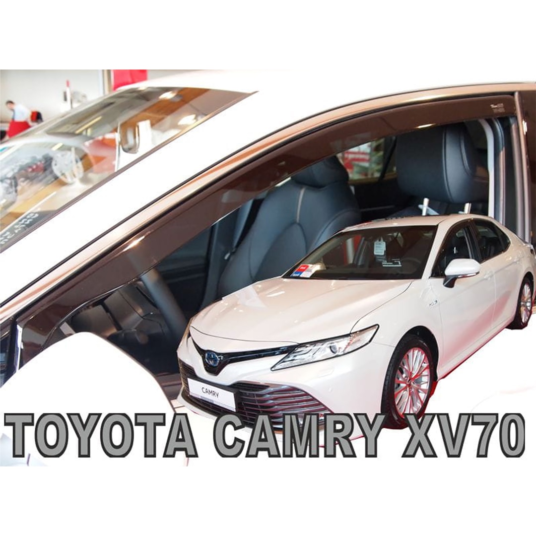 Εικόνα 1 από 5 — ΑΝΕΜΟΘΡΑΥΣΤΕΣ ΓΙΑ TOYOTA CAMRY XV70 4D 2018+ ΖΕΥΓΑΡΙ ΑΠΟ ΕΥΚΑΜΠΤΟ ΦΙΜΕ ΠΛΑΣΤΙΚΟ HEKO – 2 ΤΕΜ.