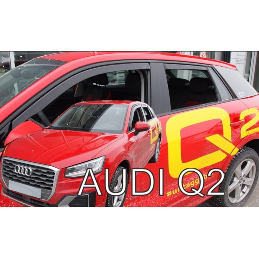 Εικόνα 1 από 5 — ΑΝΕΜΟΘΡΑΥΣΤΕΣ ΓΙΑ AUDI Q2 5D 2016+ ΣΕΤ ΑΥΤΟΚΙΝΗΤΟΥ ΑΠΟ ΕΥΚΑΜΠΤΟ ΦΙΜΕ ΠΛΑΣΤΙΚΟ HEKO – 4 ΤΕΜ.