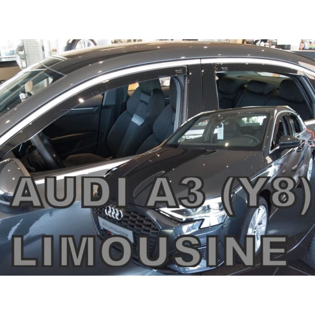 Εικόνα 1 από 5 — ΑΝΕΜΟΘΡΑΥΣΤΕΣ ΓΙΑ AUDI A3 Y8 LIM. 4D 2020+ ΣΕΤ ΑΥΤΟΚΙΝΗΤΟΥ ΑΠΟ ΕΥΚΑΜΠΤΟ ΦΙΜΕ ΠΛΑΣΤΙΚΟ HEKO – 4 ΤΕΜ.