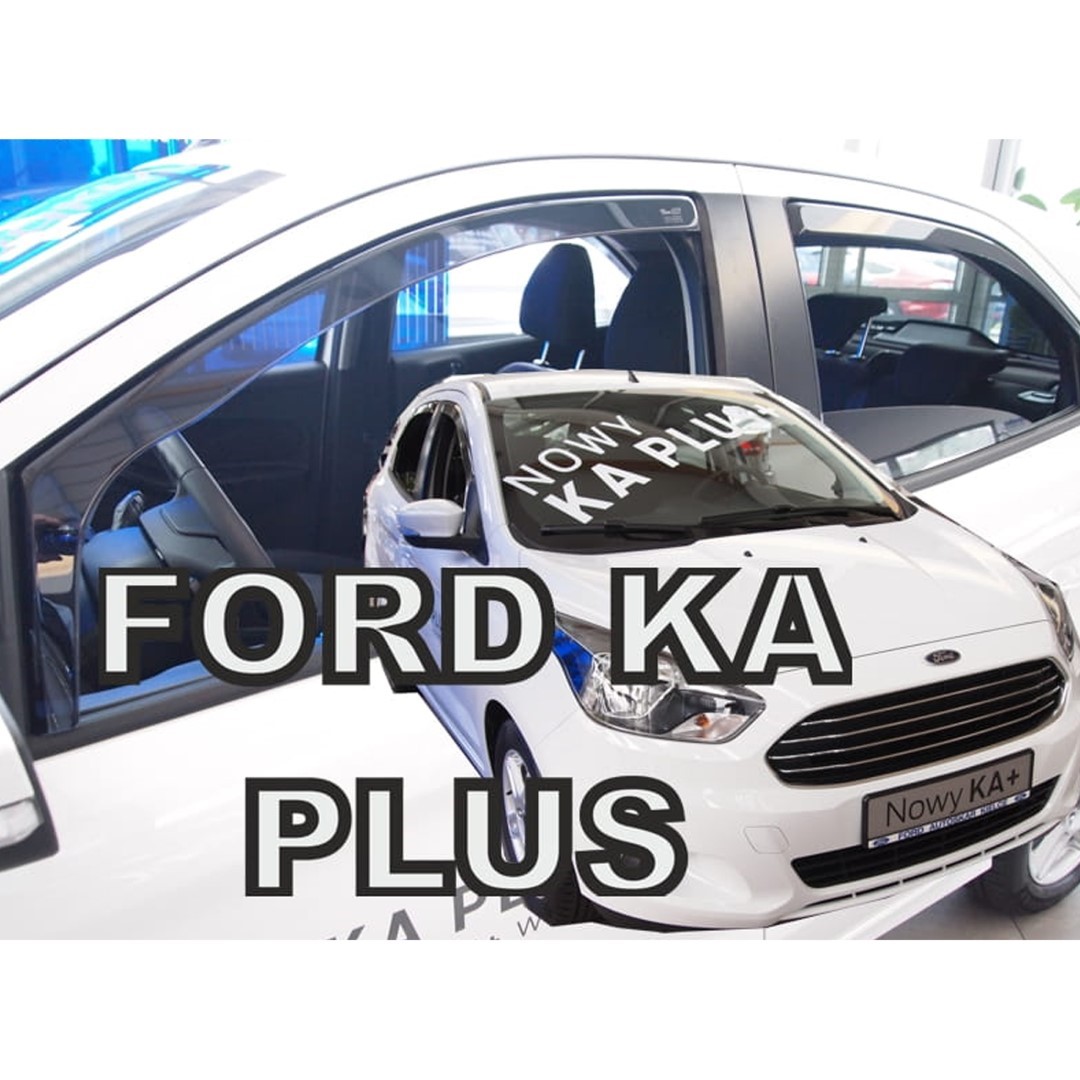 Εικόνα 1 από 5 — ΑΝΕΜΟΘΡΑΥΣΤΕΣ ΓΙΑ FORD KA PLUS 5D 2014+ ΣΕΤ ΑΥΤΟΚΙΝΗΤΟΥ ΑΠΟ ΕΥΚΑΜΠΤΟ ΦΙΜΕ ΠΛΑΣΤΙΚΟ HEKO – 4 ΤΕΜ.