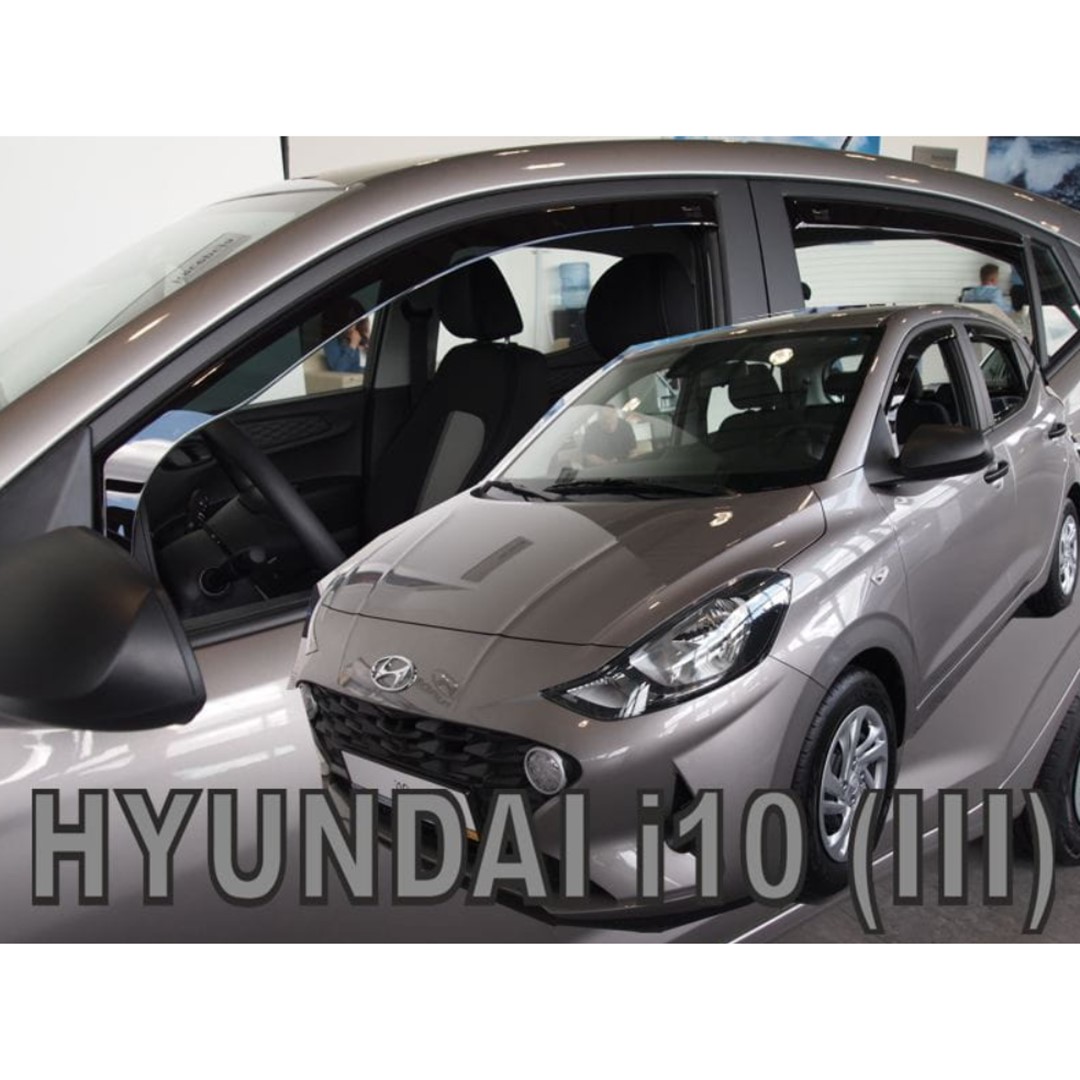Εικόνα 1 από 5 — ΑΝΕΜΟΘΡΑΥΣΤΕΣ ΓΙΑ HYUNDAI i10 5D 2019+ ΣΕΤ ΑΥΤΟΚΙΝΗΤΟΥ ΑΠΟ ΕΥΚΑΜΠΤΟ ΦΙΜΕ ΠΛΑΣΤΙΚΟ HEKO – 4 ΤΕΜ.