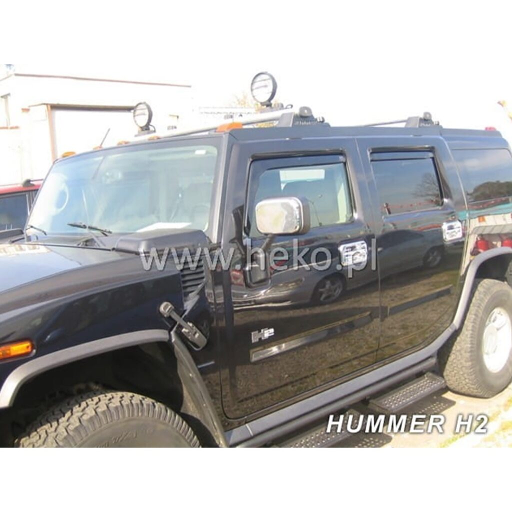 Εικόνα 1 από 4 — ΑΝΕΜΟΘΡΑΥΣΤΕΣ ΓΙΑ HUMMER H2 2002-2009 5D ΣΕΤ ΑΥΤΟΚΙΝΗΤΟΥ ΑΠΟ ΕΥΚΑΜΠΤΟ ΦΙΜΕ ΠΛΑΣΤΙΚΟ HEKO – 4 ΤΕΜ.